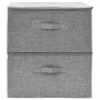 Cajas de almacenaje 2 unidades tela gris 43x34x23 cm de vidaXL, Cestas para almacenaje - Ref: Foro24-332910, Precio: 34,44 €,...