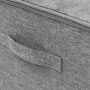 Cajas de almacenaje 2 unidades tela gris 43x34x23 cm de vidaXL, Cestas para almacenaje - Ref: Foro24-332910, Precio: 34,44 €,...