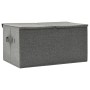 Caja de almacenaje tela gris antracita 50x30x25 cm de vidaXL, Cestas para almacenaje - Ref: Foro24-332912, Precio: 22,17 €, D...