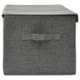 Caja de almacenaje tela gris antracita 50x30x25 cm de vidaXL, Cestas para almacenaje - Ref: Foro24-332912, Precio: 22,17 €, D...