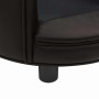 Sofá para perros felpa y cuero sintético marrón 48x48x32 cm en Camas para perros | Comprar online en Foru.es
