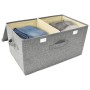 Cajas de almacenaje 2 unidades tela gris 50x30x25 cm de vidaXL, Cestas para almacenaje - Ref: Foro24-332915, Precio: 41,53 €,...
