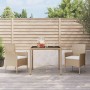 Set comedor de jardín 3 pzas con cojines ratán sintético beige en Conjuntos de jardín | Comprar online en Foru.es
