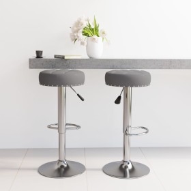 Taburetes de cocina 2 unidades tela gris oscuro de vidaXL, Taburetes de cocina - Ref: Foro24-332972, Precio: 104,63 €, Descue...