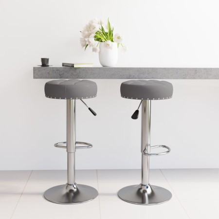 Taburetes de cocina 2 unidades tela gris oscuro de vidaXL, Taburetes de cocina - Ref: Foro24-332972, Precio: 104,63 €, Descue...