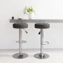 Kitchen stools 2 units black fabric by vidaXL, Kitchen stools - Ref: Foro24-332977, Price: 102,67 €, Discount: %