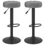 Taburetes de cocina 2 unidades terciopelo gris oscuro de vidaXL, Taburetes de cocina - Ref: Foro24-332996, Precio: 112,87 €, ...