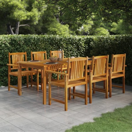 Mesa de jardín de madera maciza de acacia 200x100x74 cm en Mesas de jardín | Comprar online en Foru.es
