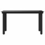 Mesa de comedor de jardín acero y vidrio negra 140x70x74 cm en Mesas de jardín | Comprar online en Foru.es