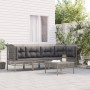 Set de muebles de jardín 5 pzas y cojines ratán sintético gris en Conjuntos de jardín | Comprar online en Foru.es