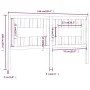 Cabecero madera maciza de pino 166x4x100 cm de vidaXL, Cabeceros y pies de cama - Ref: Foro24-818680, Precio: 54,07 €, Descue...
