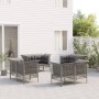 Set de muebles de jardín 8 pzas y cojines ratán sintético gris en Conjuntos de jardín | Comprar online en Foru.es