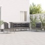 Set de muebles de jardín 5 pzas y cojines ratán sintético gris en Conjuntos de jardín | Comprar online en Foru.es