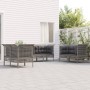 Set de muebles de jardín 6 pzas y cojines ratán sintético gris en Conjuntos de jardín | Comprar online en Foru.es