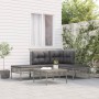 Set de muebles de jardín 5 pzas y cojines ratán sintético gris en Conjuntos de jardín | Comprar online en Foru.es