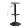 Taburetes de cocina 2 unidades terciopelo gris claro de vidaXL, Taburetes de cocina - Ref: Foro24-333143, Precio: 95,26 €, De...
