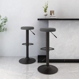Taburetes de cocina 2 unidades terciopelo gris oscuro de vidaXL, Taburetes de cocina - Ref: Foro24-333144, Precio: 95,89 €, D...