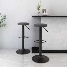 Taburetes de cocina 2 unidades terciopelo gris oscuro de vidaXL, Taburetes de cocina - Ref: Foro24-333144, Precio: 93,17 €, D...