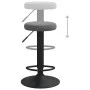 Taburetes de cocina 2 unidades terciopelo gris oscuro de vidaXL, Taburetes de cocina - Ref: Foro24-333144, Precio: 93,17 €, D...