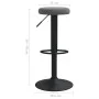 Taburetes de cocina 2 unidades terciopelo gris oscuro de vidaXL, Taburetes de cocina - Ref: Foro24-333144, Precio: 93,17 €, D...