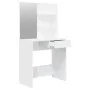 Juego de tocador blanco 74,5x40x141 cm de vidaXL, Tocadores para dormitorios - Ref: Foro24-3114139, Precio: 108,15 €, Descuen...