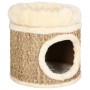 Casita para gatos de lujo con cojín hierba marina 33 cm en Mobiliario para gatos | Comprar online en Foru.es