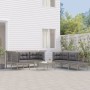 Set de muebles de jardín 10 pzas y cojines ratán sintético gris en Conjuntos de jardín | Comprar online en Foru.es