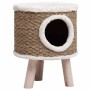 Casa para gatos con patas de madera 41 cm hierba marina en Mobiliario para gatos | Comprar online en Foru.es