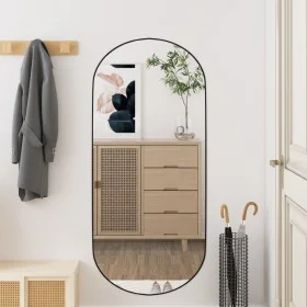 Oval glass wall mirror 40x90 cm by vidaXL, Mirrors - Ref: Foro24-350457, Price: 42,13 €, Discount: %