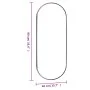 Oval glass wall mirror 40x90 cm by vidaXL, Mirrors - Ref: Foro24-350457, Price: 42,13 €, Discount: %