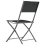 Sillas de jardín plegables 2 unidades acero y textilene negro en Sillas de jardín | Comprar online en Foru.es