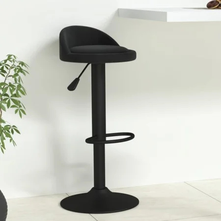 Taburete de cocina de terciopelo negro de vidaXL, Taburetes de cocina - Ref: Foro24-333587, Precio: 67,34 €, Descuento: %