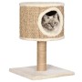 Árbol para gatos con casa y poste rascador 52 cm hierba marina en Mobiliario para gatos | Comprar online en Foru.es