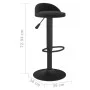Taburete de cocina de terciopelo negro de vidaXL, Taburetes de cocina - Ref: Foro24-333587, Precio: 67,34 €, Descuento: %