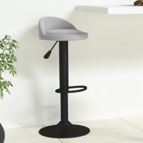 Taburete de cocina de terciopelo gris claro de vidaXL, Taburetes de cocina - Ref: Foro24-333590, Precio: 68,55 €, Descuento: %