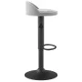 Taburete de cocina de terciopelo gris claro de vidaXL, Taburetes de cocina - Ref: Foro24-333590, Precio: 67,25 €, Descuento: %