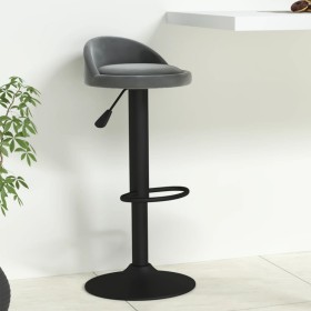 Taburete de cocina de terciopelo gris oscuro de vidaXL, Taburetes de cocina - Ref: Foro24-333591, Precio: 68,55 €, Descuento: %
