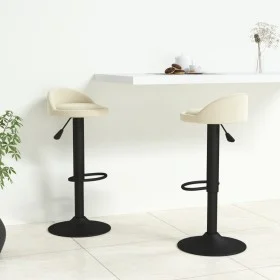 Kitchen stools 2 units cream velvet by vidaXL, Kitchen stools - Ref: Foro24-333600, Price: 107,22 €, Discount: %