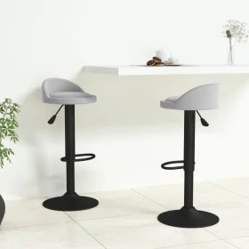 Kitchen stools 2 units light gray velvet by vidaXL, Kitchen stools - Ref: Foro24-333601, Price: 96,53 €, Discount: %