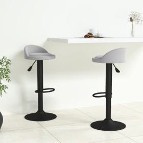Taburetes de cocina 2 unidades terciopelo gris claro de vidaXL, Taburetes de cocina - Ref: Foro24-333601, Precio: 98,36 €, De...