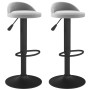 Taburetes de cocina 2 unidades terciopelo gris claro de vidaXL, Taburetes de cocina - Ref: Foro24-333601, Precio: 98,36 €, De...