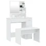 Glossy white vanity set 86.5x35x136 cm by vidaXL, Bedroom Dressers - Ref: Foro24-3114151, Price: 117,09 €, Discount: %