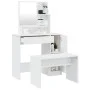 Glossy white vanity set 86.5x35x136 cm by vidaXL, Bedroom Dressers - Ref: Foro24-3114151, Price: 117,09 €, Discount: %