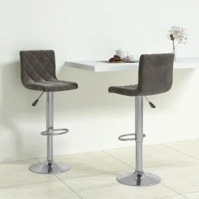 Küchenhocker 2 Einheiten dunkelgrauer Samt von vidaXL, Küchenhocker - Ref: Foro24-333688, Preis: 128,71 €, Rabatt: %