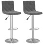 Taburetes de cocina 2 unidades terciopelo gris oscuro de vidaXL, Taburetes de cocina - Ref: Foro24-333688, Precio: 131,14 €, ...