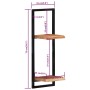 Estantes de pared 2 unidades madera maciza acacia 25x25x75 cm de vidaXL, Estantes y estanterías - Ref: Foro24-338462, Precio:...
