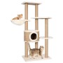 Árbol para gatos con poste rascador 126 cm hierba marina en Mobiliario para gatos | Comprar online en Foru.es