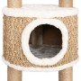 Árbol para gatos con poste rascador 126 cm hierba marina en Mobiliario para gatos | Comprar online en Foru.es