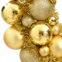 Corona de Navidad poliestireno dorada 45 cm de vidaXL, Adornos festivos - Ref: Foro24-356120, Precio: 31,34 €, Descuento: %