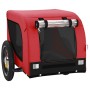 Remolque de bicicleta mascotas hierro tela Oxford rojo negro de vidaXL, Cochecitos para mascotas - Ref: Foro24-93992, Precio:...